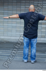 Whole Body Man T poses White Casual Overweight Standing Street photo references